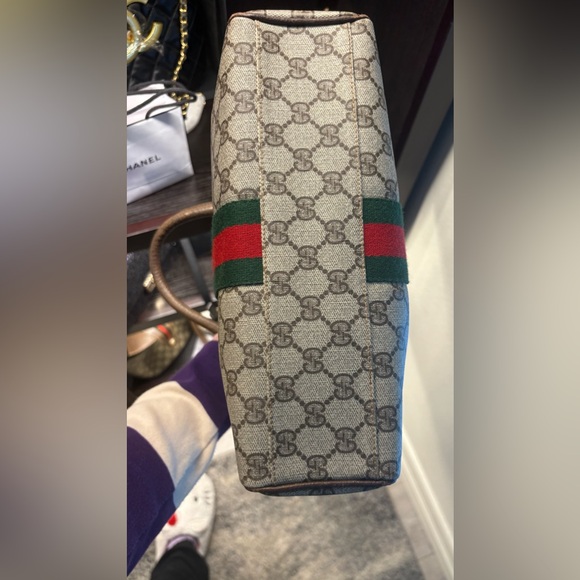 ❌SOLD❌EUC-Gucci Sherry 🍒 Line Boston bag Cross Body 2 straps❤️‍🔥❤️‍🔥❤️‍🔥 - Picture 7 of 7